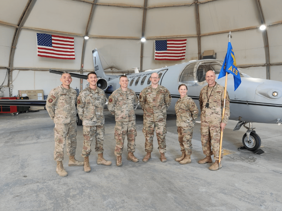 Benito with members of his deployment leadership team